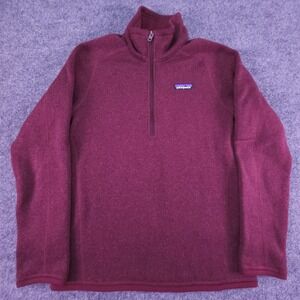 Patagonia Better Sweater Womens XS Red Maroon 1/4 Zip Pullover Fleece